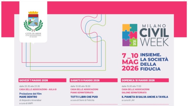La Civil Week torna ad Arese con la Festa delle Associazioni