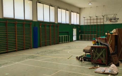 Avviati i lavori di ristrutturazione della palestra di via Don Sturzo
